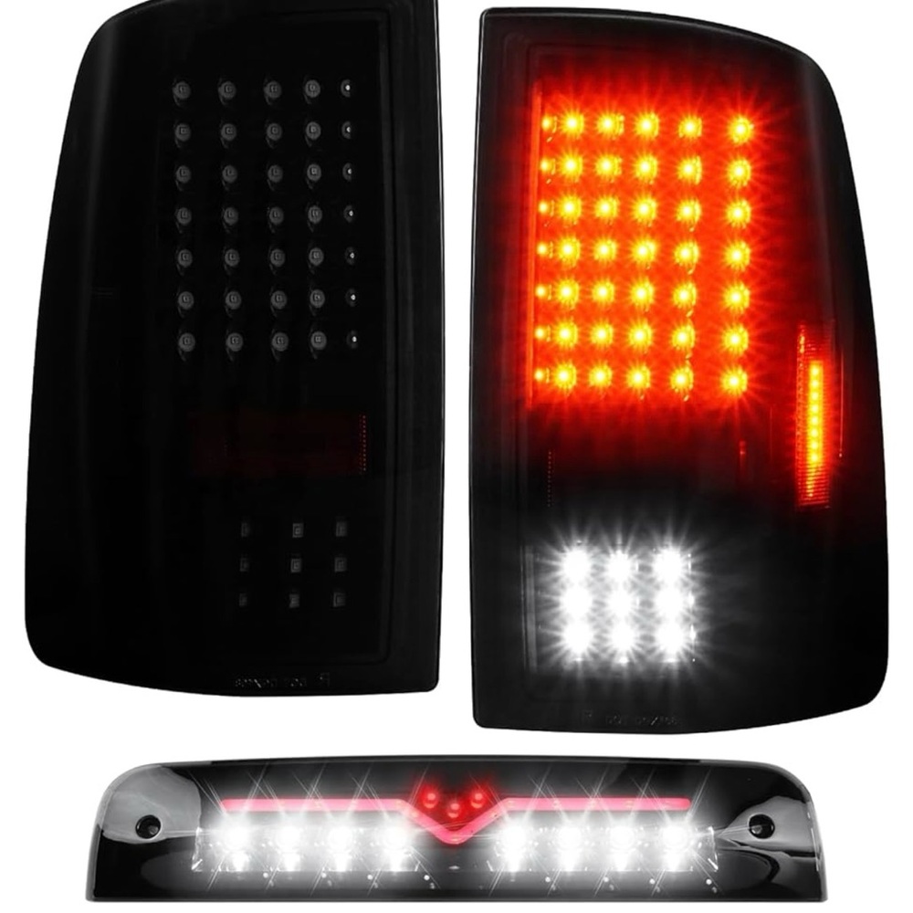 LED Tail Light Set with Red and White Lights
